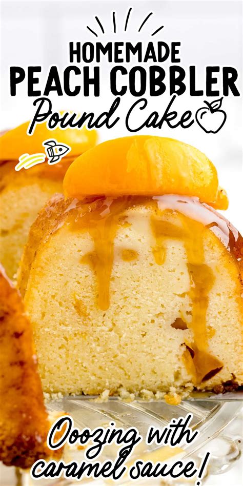 Peach Cobbler Pound Cake With Canned Peaches Spaceships And Laser Beams