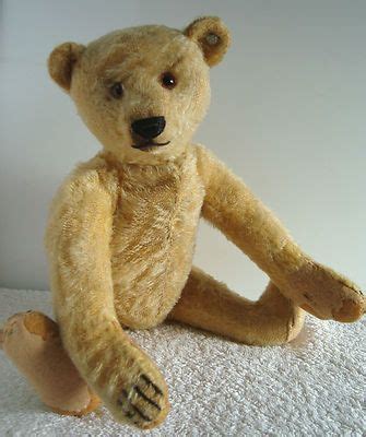 RARE Antique Vintage Early Steiff Mohair Teddy Bear With FF Button C