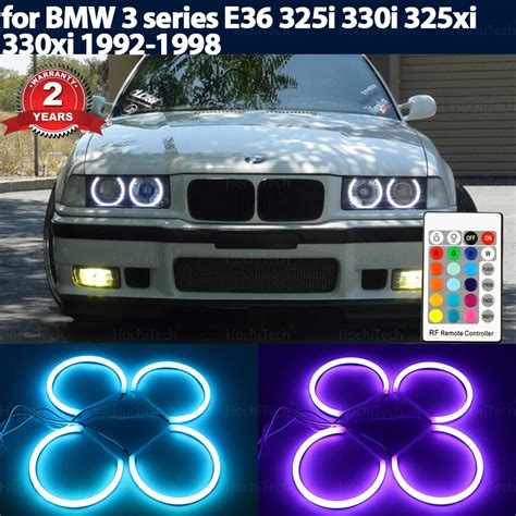 Kit De Anillo De Halo De Ojos De Ngel LED RGB Para BMW E36 Serie 3