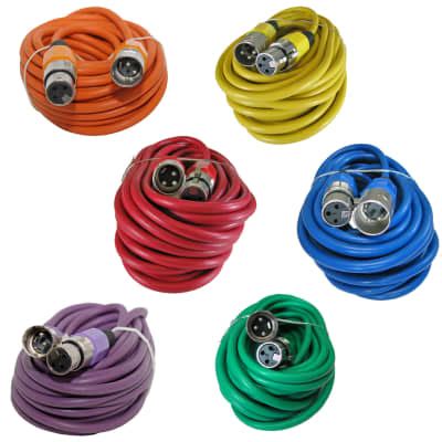 4 Pack 25 Foot Male To Female 3 Pin Xlr Mic Microphone Cable Reverb