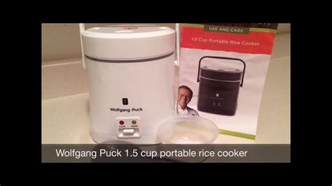 Wolfgang Puck 1 5 Cup Portable Rice Cooker YouTube