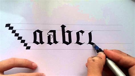 Gothic Calligraphy For Beginners Youtube