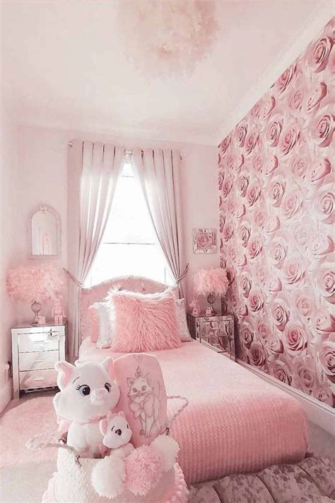 Beautiful Bedroom For Teenage Girl With Pink Color