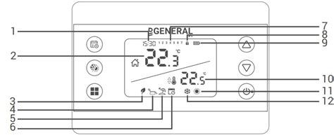 General Ht330s Smart Room Thermostat User Manual