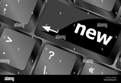 Keyboard With Hot Key With New Word Stock Photo Alamy