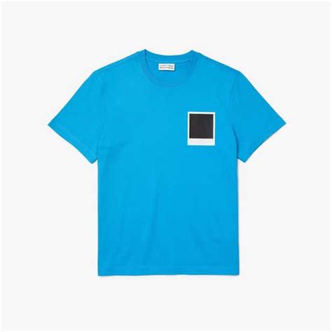 500 Off On Lacoste Blue Mens Polaroid Collaboration Breathable