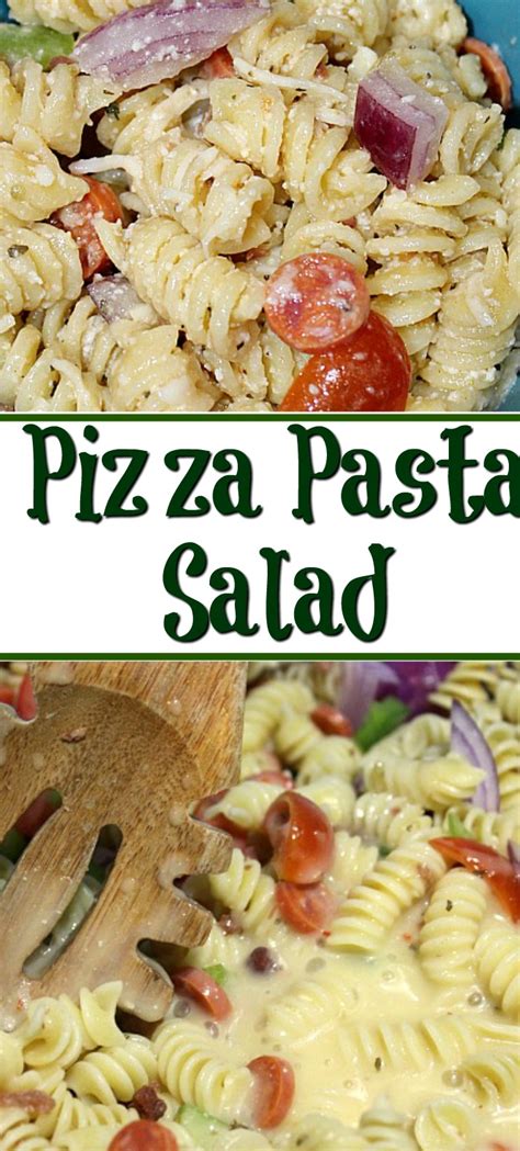 Easy Pizza Pasta Salad Recipe Cook Eat Go