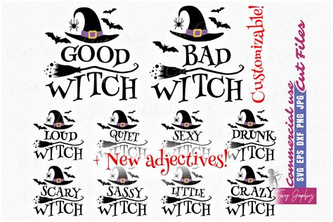 Good Witch Bad Witch Svg Shirt Designs Halloween Vector Svg Etsy