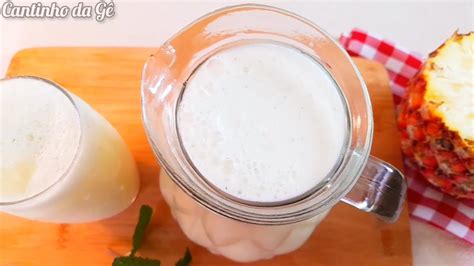 Suco De Abacaxi Cremoso Simples F Cil E R Pido De Fazer Receita