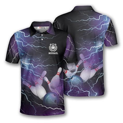 Bowling Thunder Lightning Custom Bowling Shirts For Men Primesty