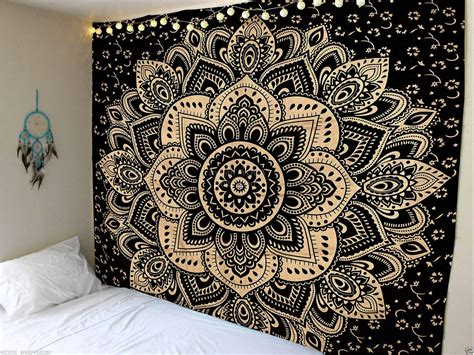 Indian Mandala Tapestry Wall Hanging Cotton Wall Tapestry Hippie