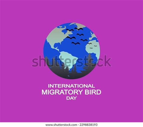 World Migratory Bird Day Poster Template Stock Vector (Royalty Free ...