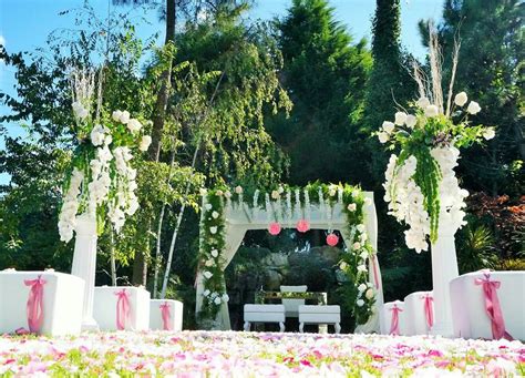 outdoor wedding ceremony  quinta da couceira portugal