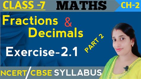 Ncert Class 7 Maths Chapter 2 Exercise 21 Exercise 21 Class 7th Class 7 Maths Chapter 2 Ex