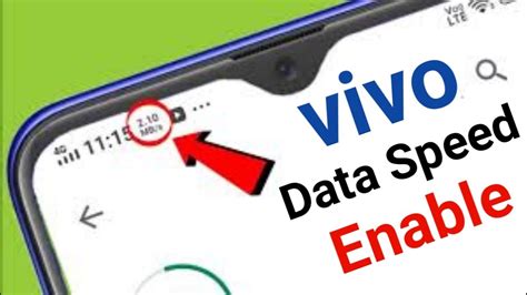 Show Data Speed In Vivo How To Enable Internet Speed Data Speed