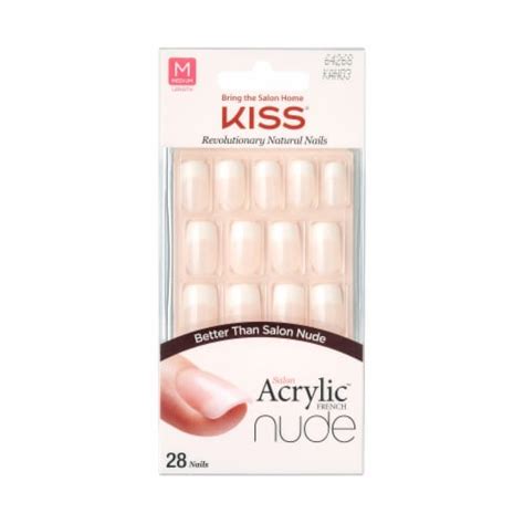 Kiss Salon Acrylic Nude French Nail Kit Cashmere 1 Ct Smiths Food And Drug