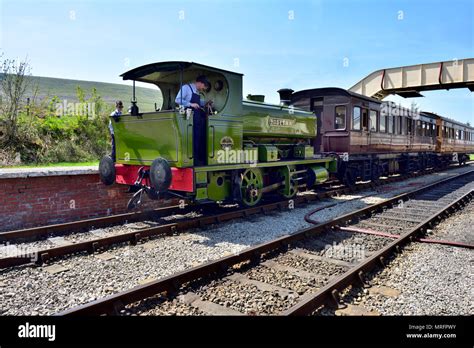 Pontypool And Blaenavon Railway Company Heritage Steam Train At Station