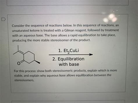 Answered Consider The Sequence Of Reactions Bartleby