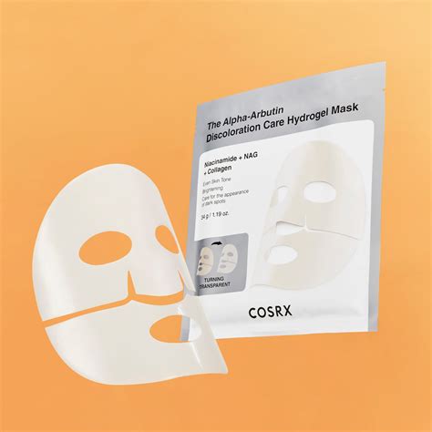 Cosrx The Alpha Arbutin Discoloration Care Hydrogel Mask 3 Stk Ansiktsmasker Og Skrubb