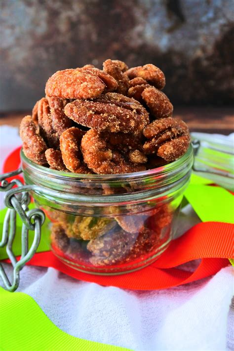 Maple Candied Cinnamon Pecans Kitrusy