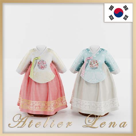 [atelier Lena] Infant Princess Dangeui Hanbok Atelier Lena Sims 4 Clothing Korean