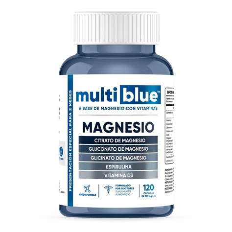 Multiblue Magnesio 120 Cápsulas 700 mg Costco México