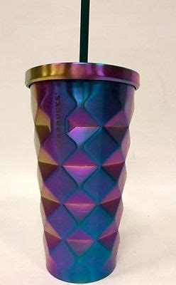 Starbucks Iridescent Rainbow Studded Stainless Steel Cold Cup Tumbler