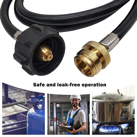 Propane Hose Adapter 5ft Propane Tank Adapter Connection Tube Camping Propane Hose Extension