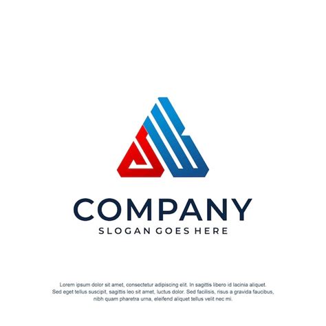 Premium Vector Triangle Logo Initial A W B Premium Vector