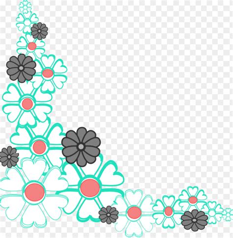 Corner Flower Vector Png Best Flower Site