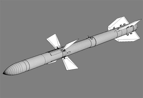 r-27 missile 3d model