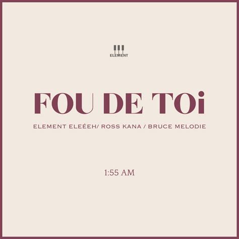 FOU DE TOi song by ELEMENT EleéeH Ross Kana Bruce Melodie Spotify