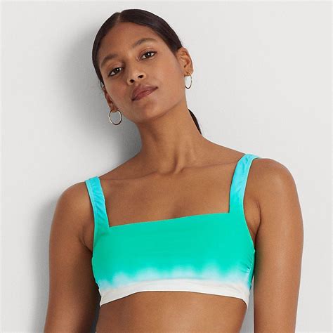 Lauren by Ralph Lauren Ralph Lauren Ombré Bikini Top in Blue Lyst