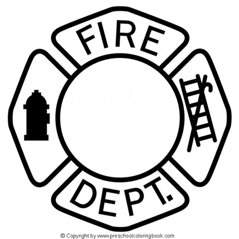 www.preschoolcoloringbook.com / Fire Safety Coloring Page