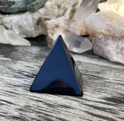 Black Obsidian Pyramid | Crystals for Focus and Protection