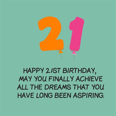 21 Years Birthday Quotes - ShortQuotes.cc