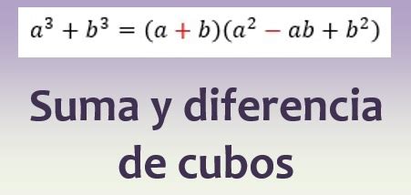 Suma Y Diferencia De Cubos Universo Formulas