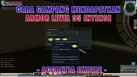 Quest Armor Level Accretia Empire Rf Online Youtube