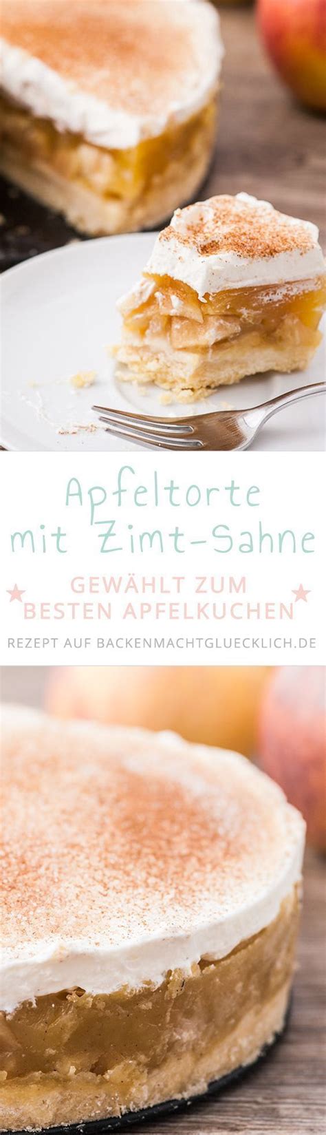 Apfeltorte Mit Sahne Und Zimt Backen Macht Gl Cklich Recipe Best