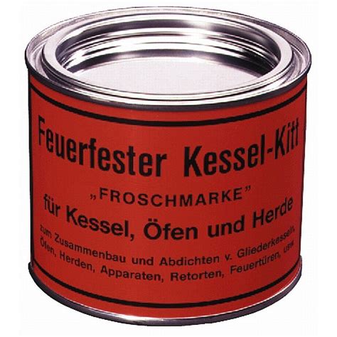 Feuerfester Kessel Kitt Kg Froschmarke Rauch Und Gas Dichtend