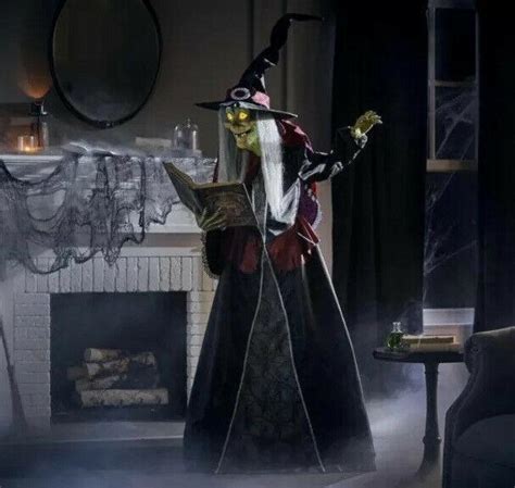 New Home Accents Holiday Halloween 7 Ft Spellcasting Led Witch Animatronic Decor Shop Trbtand