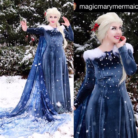 R998 OLAF'S FROZEN ADVENTURE Elsa dress with bottom rhinestone · angel ...