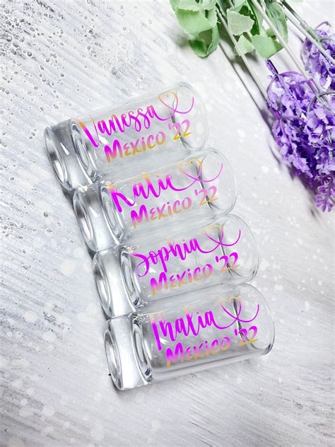 Shot Glasses Personalized Shot Glasses Bridesmaid Shot Etsy