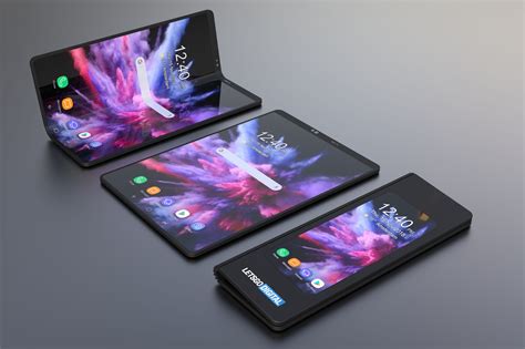 Samsung foldable smartphone 3D renders | LetsGoDigital