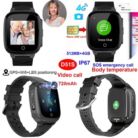 New Arrival Lte 4g Ip67 Waterproof Body Temperature Gps Tracking Health