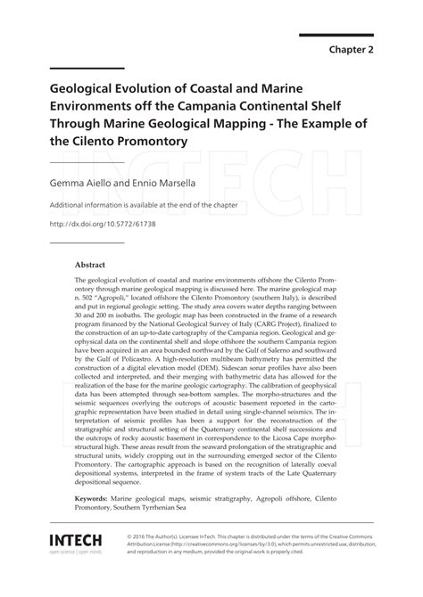 Pdf Geological Evolution Of Coastal And Marine Environments Off The Campania Continental Shelf