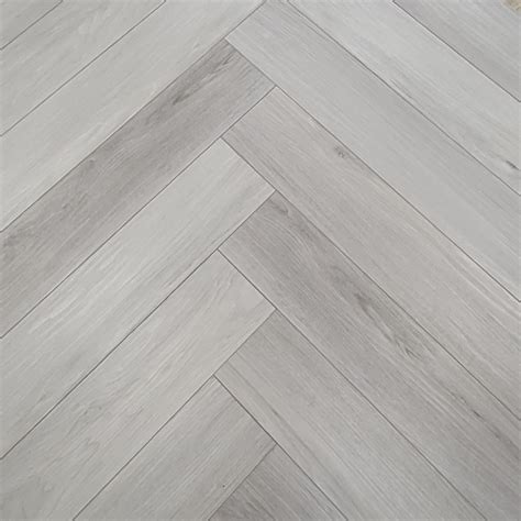 Pebble Grey Oak Herringbone Mm Spc Lvt Heavy Duty Wear Layer