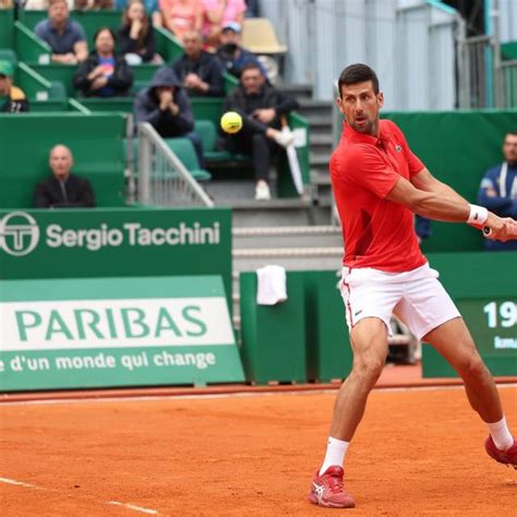 Novak Djokovic Qualifi En Quarts De Finale Du Masters De Monte