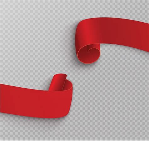 Premium Vector | Red scroll banner