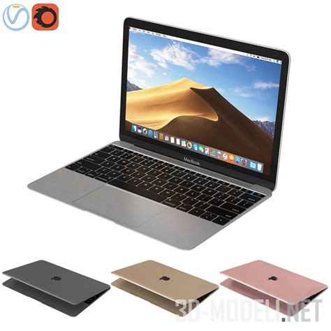 3D модель – Ноутбук Apple MacBook 12 Inch